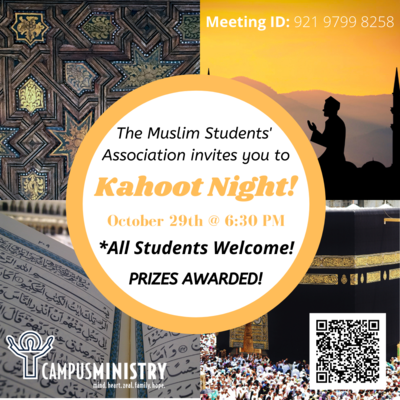 Muslim Students Association Kahoot Night