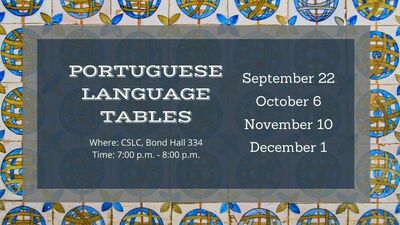 Fall 21 Portuguese Language Tables Maureen