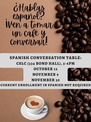 Spanish Conversation Table Flyer Katherine Oswald