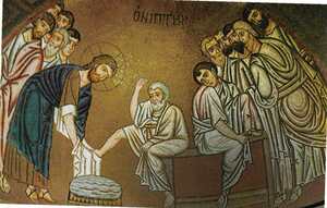 Jesus Washing Disciple S Feet