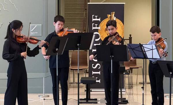 Kids on violins